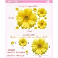 Yellow Chrysanthemum Flower Wall Sticker